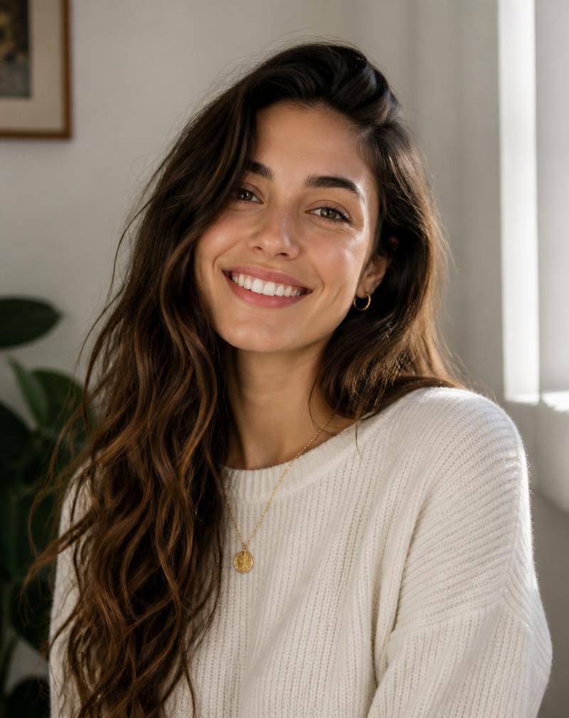 Paciente sorrindo com naturalidade